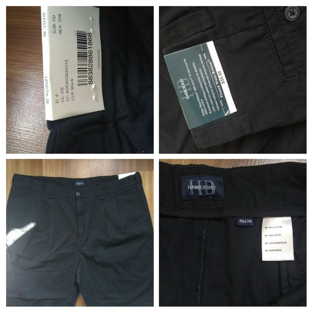 Black dress pants pleated waist-relaxer